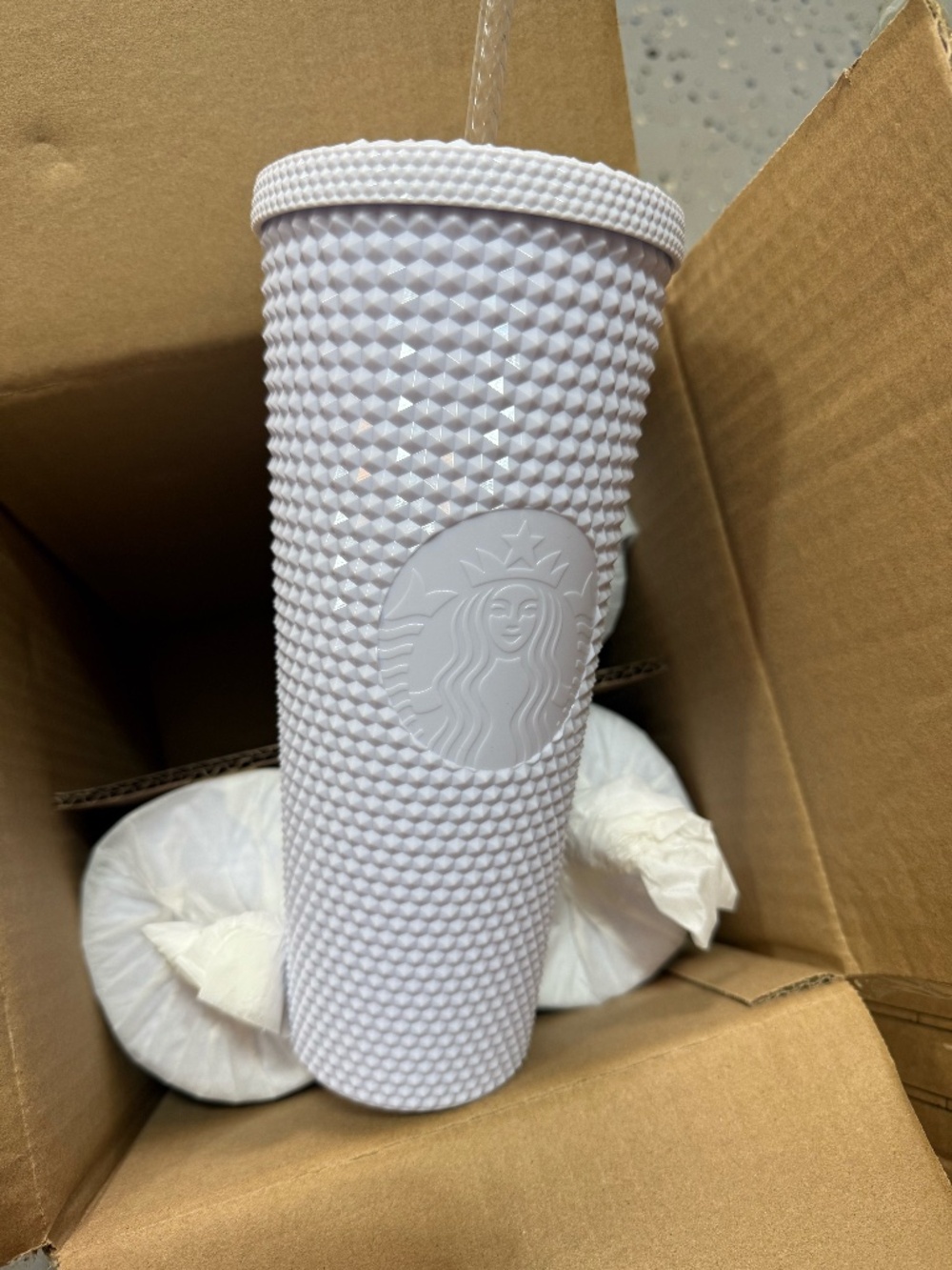 BUNDLE of 4 STARBUCKS White Studded Venti Tumblrs